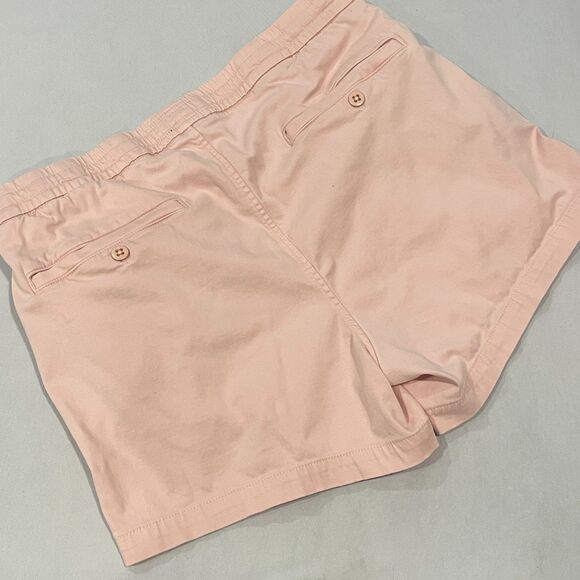 ~ Abercrombie & Fitch L Men's Light Pink Drawstring Shorts Pull-On 5 Pockets 4" - Picture 3 of 12